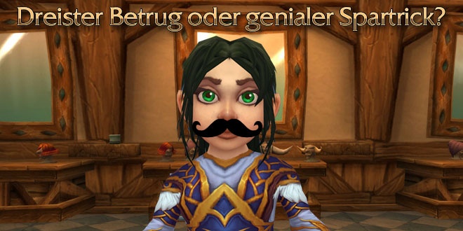 Frau klebt sich Schnurrbart an, damit Friseur günstigen Herrentarif berechnet