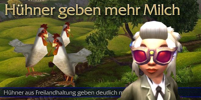 Studie: Hühner aus Freilandhaltung geben deutlich mehr Milch